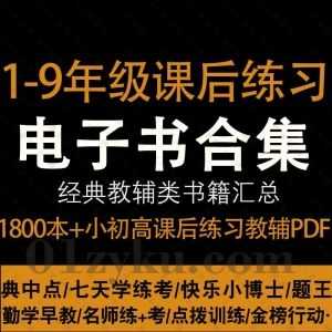 小初高1-9年级1800本+各教材版本配套课后练习册教辅书试卷习题电子版PDF资源合集，包含典中点/金榜行动/点拨训练/一课一练……等系列_赚钱插图