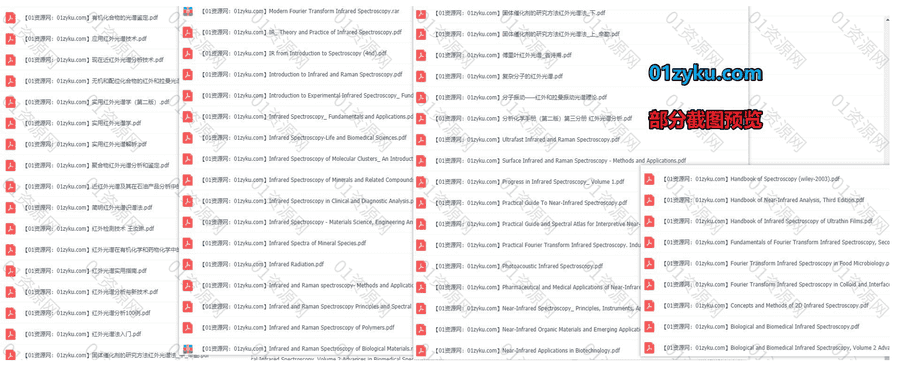 70本+红外近红外光谱专业实用中英文电子书PDF资源合集，包含应用红外光谱分析技术/红外光谱法入门/分析化学手册……等书籍_赚钱插图1