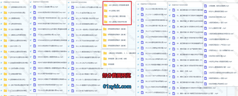 黄海/段付勤/萧志远/梁慧财务课程视频+工具资料包120G网盘资源合集，包含财税脑图/股权激励/真帐实操/财务BP特训营/税务会计实战…等_赚钱插图1