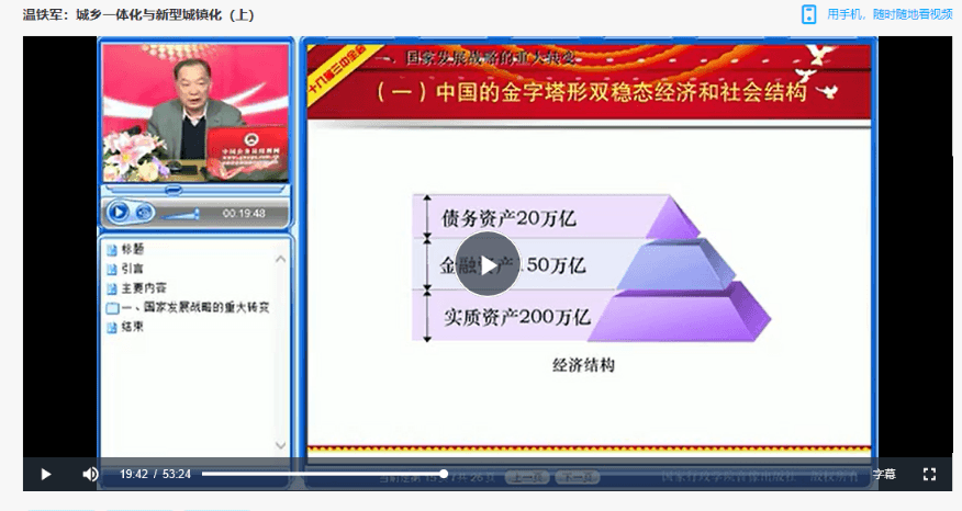 温铁军150套讲座/演讲/公开课珍藏视频百度网盘合集_赚钱插图4