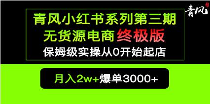 小红书无货源电商教学