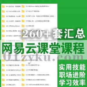 260套+某易云课堂课程百度网盘资源合集，包含职场进阶/学习效率提升/个人实用技能……等各类课程_赚钱插图