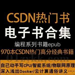 970本+CSDN热门编程学习书籍超清精编epub电子版百度网盘资源合集，包含信息安全/WEB全栈/移动开发/数据库/游戏开发/云计算大数据…等_赚钱插图