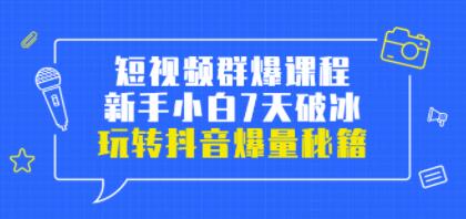 短视频群爆课程