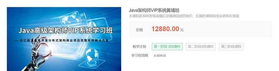 Java架构师VIP系统黄埔班