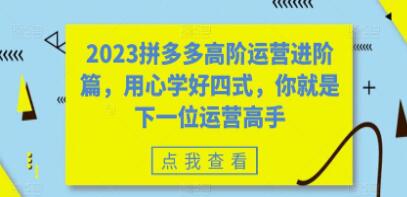 拼多多高阶运营技巧教程