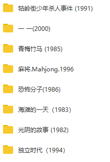 【百度网盘】【杨德昌8部电影合集】【高清典藏】（1982-2000）_赚钱插图1