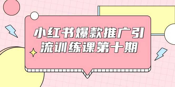 小红书爆款推广引流训练课第十期，手把手带你玩转小红书，轻松月入过万插图