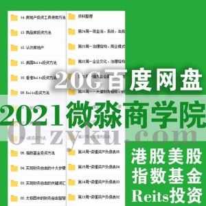 2020-2021微淼商学院课程百度网盘资源合集，包含港股美股A股投资/指数基金/Reits投资/读懂利润表资产负债表财务报告……等内容_赚钱插图