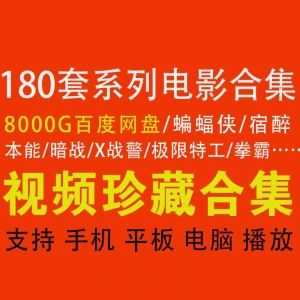 180套世界经典系列电影8000G百度网盘资源合集，包含蝙蝠侠/宿醉/X战警/谍影重重/暗战/极限特工……等_赚钱插图