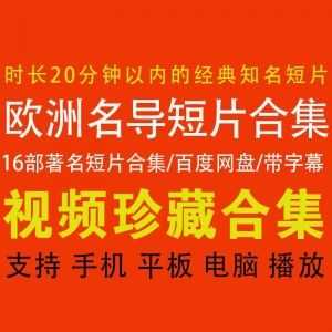 16部欧洲著名导演短片合集百度网盘资源，时长20分钟以内的欧洲经典短片汇总_赚钱插图