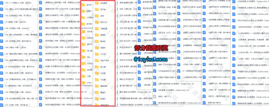 770本+各类经典网络小说TXT格式电子书百度网盘资源(按作者按文风分类)，包含晋江文/校园/甜宠/古代/穿越/ABO/娱乐圈/搞笑/纯爱……等类别_赚钱插图1