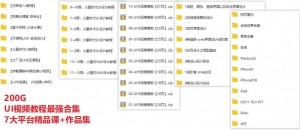 【UI设计类教程】【200G】【7大平台精品合集】_赚钱插图1