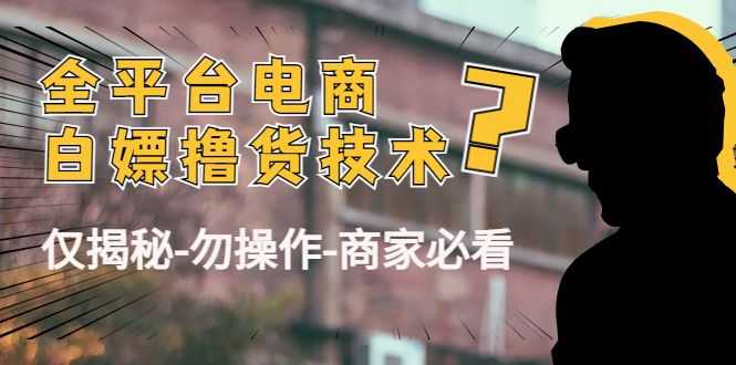 外面收费2980的全平台电商白嫖撸货技术（仅揭秘勿操作-商家防范必看）插图