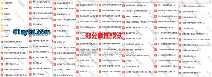 400+本语言学类电子书PDF百度网盘资源合集，包含语言学教程/汉语语法/方言与中国文化/语义学……等书籍_赚钱插图1