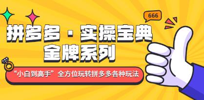 新手拼多多实操教程