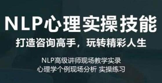 NLP心理实操技能线上课