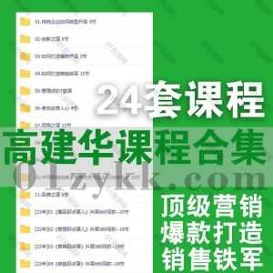 24套高建华视频课程(含抖音同款)+PDF电子书百度网盘资源合集，包含顶级营销课/销售/营销/管理/爆品那点事/领导之道/管理进阶/顶层设计…等_赚钱插图