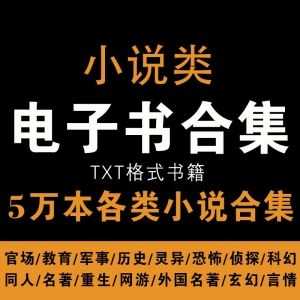 5万本各类TXT格式小说合集，包含20+分类_赚钱插图