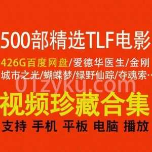 500部精选TLF字幕组翻译的高质量电影426G百度网盘资源合集，包含爱德华医生/绿野仙踪/失去的周末/城市之光……等经典电影_赚钱插图