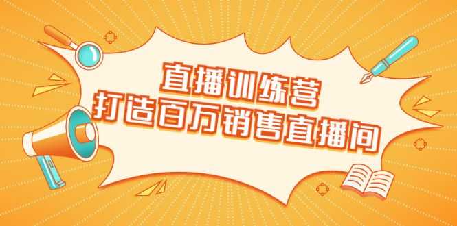 直播训练营：打造百万销售直播间 教会你如何直播带货，抓住直播大风口插图