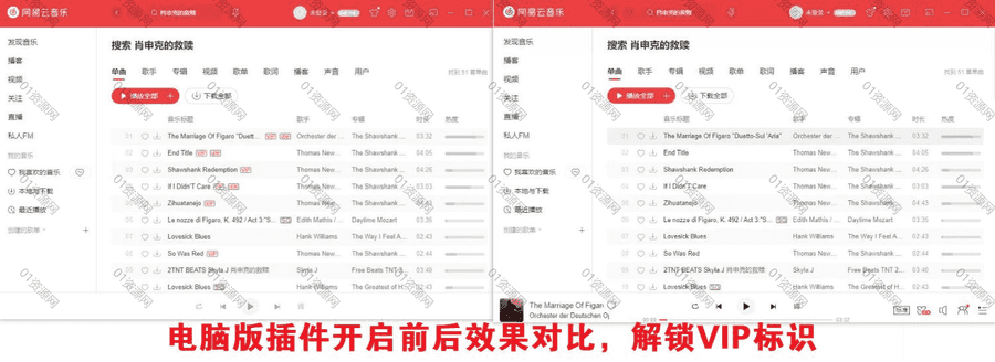 安卓+WIN电脑版｜免付费解锁网易云音乐黑胶VIP听歌权限/解锁灰色歌曲软件，一键开启，可免费听所有网易云VIP付费歌曲，支持无损下载_赚钱插图2