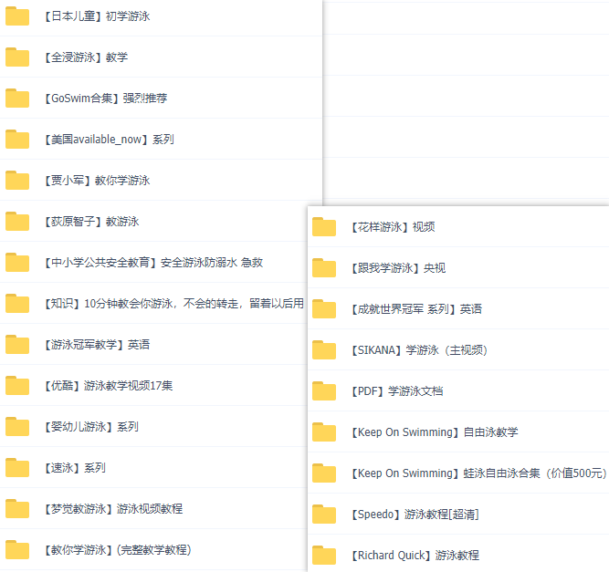23套游泳视频教程│百度网盘全合集，基础实操+名人教学！_赚钱插图1
