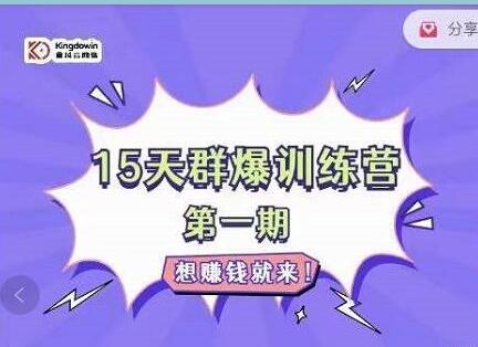 15天群爆训练营