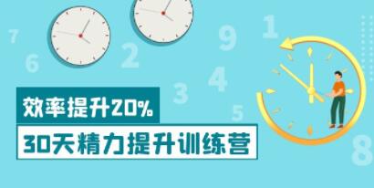 《30天精力提升训练营》成功人士的精力管理术，效率提升20%以上插图