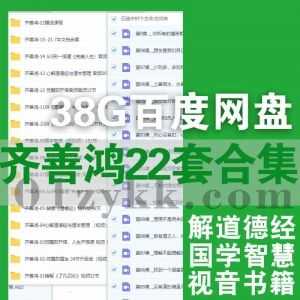 22套齐善鸿视频音频课程+PDF电子版书籍38G网盘资源合集，包含觉醒即重生/心解道德经与道本管理/人生开悟课/精读了凡四训/国学智慧…等_赚钱插图